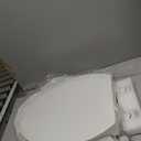 Elevated Toilet seat 3 inch, Elongated Toilet seat risers for Seniors, Slow Close, Heavy Duty, Never Loosen, Raised Toilet seat Elongated Bowl, White(18.5)