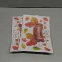 Whaline 9 Sheets Fall Maple Leaves Window Clings Thanksgiving Watercolor Maple Tree Orange-Brown Leaves Pumpkins Decals Double-Sided Glass Window Stickers for Autumn Harvest Home School Party Supplies 2 Pack