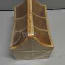 Nicunom 2 Pack Bamboo Dry Erase Marker Holder Wall Mount Remote Control Holder, Desktop Storage 3 Compartments Pencil Pen Hold Utensil Caddy, Multiuse Small Organizer for Office Home School