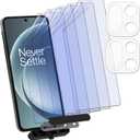 [5+2][with Install Kit] 5 Anti-glare(matte)+ Anti Blue light TPU film Screen protector + 2 Lens Protector + Install Kit (EZ KIT) compatible with Oneplus 15 5G 2025 Easy to Install