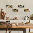 4 Pieces Christian Orange Bathroom Decor Black and Gold Wall Art Religious Prayer Decor Inspirational Abstract Wooden Christian Signs for Living Room Office Bedroom Bathroom(Orange,10x4")