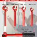 Upgraded Hinge Gap Adjustment Wrench Set, Heavy Door Hinge Adjustment Tool, 4 PCS Hinge Gap Adjusting Wrench, Tools used to adjust the gap between door chains and align door frames