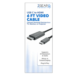 ZGear USB C to HDMI Video Cable, 6ft