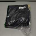 Mens Baggy Jeans Wide Leg Casual Irregular Sutures Denim Pants (Black, XXL)