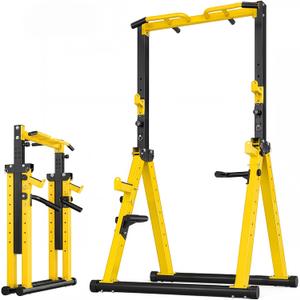 Foldable Pull Up Bar Free Standing, Adjustable Height