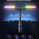 POOLHACKER Solar Pool Fountain with 10-Color LED Lights, Newly Refined Streamlined Design, Auto Dusk Sensor & Timer, Remote Control, Dual-Head Adjustable Spray for Above & Inground Pools