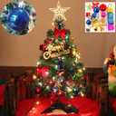 Brand: HUAERYOUYUE
4.0
4.0 out of 5 stars
(594)
Mini Christmas Tree Small Christmas Tree with LED Lights Ornaments Tabletop Artificial Christmas Decorations Indoor Christmas Decor 24"/60cm