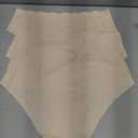 UNDER THE SEA Seamless Underwear for Women Plus Size Mid Rise Lingerie Brief Sexy No Show Panties Womens Cheeky 5 Pack (Beige, M)