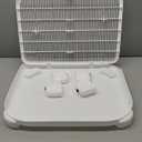 Cat Litter Mat Litter Trapping Mat,19.69"X15.95"X3.54"Litter Box Mat,Waterproof Cat Mats for Litter Large,Easy Clean,Non-Slip Litter Mat for Cat,Urine-Proof Kitty Litter Catcher Mat,Washable (White)