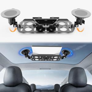 Adjustable Starlink Mini Car Mount, Lymorexan Starlink Mini Sunroof Suction Cup Mount, 360-Degree Adjustable, Compact and Portable, Mounting Kit for Sunroof/Front/Rear Window (Curved Skylight Mount)