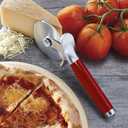 KitchenAid Classic Pizza Wheel with Sharp Blade For Cutting Through Crusts, Pies and More, Built In Finger Guard for Safety and Comfort Grip to Protect Fingers, Dishwasher Safe, 9-Inch, Red