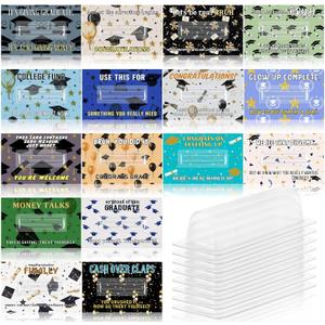 Gueevin 16 Sets Funny Graduation Money Holder Cards 2026 Bulk Bruh Graduation Money Cards for Cash Gift Class of 2026 Gift for Senior College High School Congrats Grad Party Favor Celebration (Various)