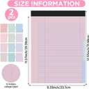 party greeting 12 Colors File Folder Notepad 2.6 Inch Expansion-Pack of 24-9.5 x 12.5 Inch Notebook Folders Organizer for File Filing, Document, Clipboard Organization for Office Home School-Pastel