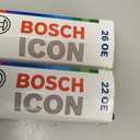 BOSCH 26OE22OE ICON Beam Wiper Blades - Driver and Passenger Side - Set of 2 Blades (26OE & 22OE)