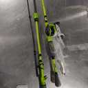 Lew's MACH 2 Baitcast Reel and Fishing Rod Combo, IM8 Graphite Blank Fishing Rod, Winn Dri-Tac Ultra Handle, Black/Green (7'3")