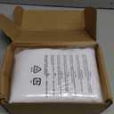 Amazon Basics Linen Style Bathroom Shower Curtain, 72" x 72", Bright White, 11.42" L x 9.45" W