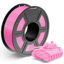 TECBEARS PLA 3D Printer Filament, PLA Filament 1.75mm, Neatly Wound 3D Printing Filament, Dimensional Accuracy +/ - 0.02 mm, 1Kg Spool(2.2 lbs), Fits for Most FDM 3D Printers, PLA Pink