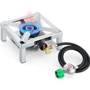 Propane Burner Angle Iron Camp Stove with CSA Listed Regulator and 4ft Hose (SS1200)