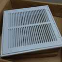 Howeall 12"W x 12"H [Duct Opening Size] Steel Return Air Filter Grille - Removable Face/Door for 1 inch Filters -HVAC Vent Cover Grill - White [Outer Dimensions: 14 5/8"W X 14 5/8"H]