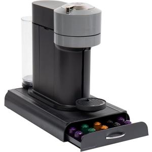 Mind Reader Nespresso Compatible Capsule Drawer Countertop Organizer, Coffee Pod Holder, Storage, 9.21 x 15.94 x 2.36, Black