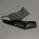 RANMING Saxophone Neck Strap Leather Saxophone Strap Pad Adjustable length Alto Sax Neck Strap for Soprano Tenor Sax and Clarinets Oboes(Black)