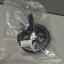 Wheelchair Accessories Caster Assembly with Aluminum Front Fork, Installing 6 Inch Solid Caster. Fit for Front Wheel Installation of Most Manual Wheelchairs and Children's Wheelchairs (Black 1 Ea)