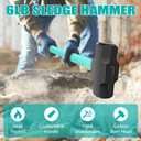 Sledge and Club Hammer with Heavy Duty Construction, Ergonomic No-Slip H-Grip Handle, Fiberglass Core, High Strength Steel for Construction,Land Management, Yard Work (B-B-6LB)