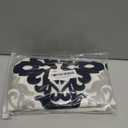 HWY 50 Navy Blue Decorative Throw Pillow Covers 18x18 Inch (1 Piece), Embroidered Cotton Farmhouse Cushion Cover Pillow Case for Sofa Couch Living Room Bed Bedroon, Floral Geometric (Navy Blue and Light Gray)