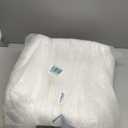 Orthopedic Cat Couch Bed for Indoor Cats, Cute Pet Sofa with Supportive Egg Foam, Fluffy Faux Fur Removable Washable Cover and Non-Slip Bottom, Ivory White