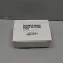 Impresa Double-Sided Body Sponge - White & Blue, Pack of 6 - Deep Exfoliation & Body Scrub Pad - Dual-Sided Design - Gentle Facial Cleanse & Face Scrubber