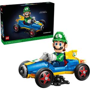 LEGO Mario Kart - Luigi & Mach 8 - Building Set for Adults, Ages 18+ - Nintendo Collectible for Fans - Gift for Men & Women - Bedroom or Bookshelf Decor - 72050