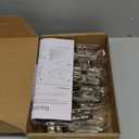 Ravinte 10 Pack 5 Pairs European Kitchen Cabinet Hinges Soft Close Half Overlay Cabinet Door Hinges Heavy-Duty Frameless Adjustable Concealed Cabinet Cup Hinge