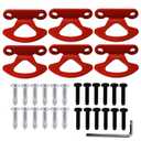 Tie Down Hooks Anchor, Compatible with Ford F150, 2004-2017 Styleside, 2001-2010 Explorer Sport Trac,2 Sets of Boltsself-Tapping Screws and Dacromet Screws 6pcs. (Red)