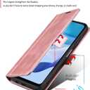 HAII Flip Case for Moto G 5G 2023,Flip Fold Leather Wallet Case with RFID Blocking Credit Card Slot and Kickstand Magnetic Closure Protective Cover for Motorola Moto G 5G 2023 (Pink)