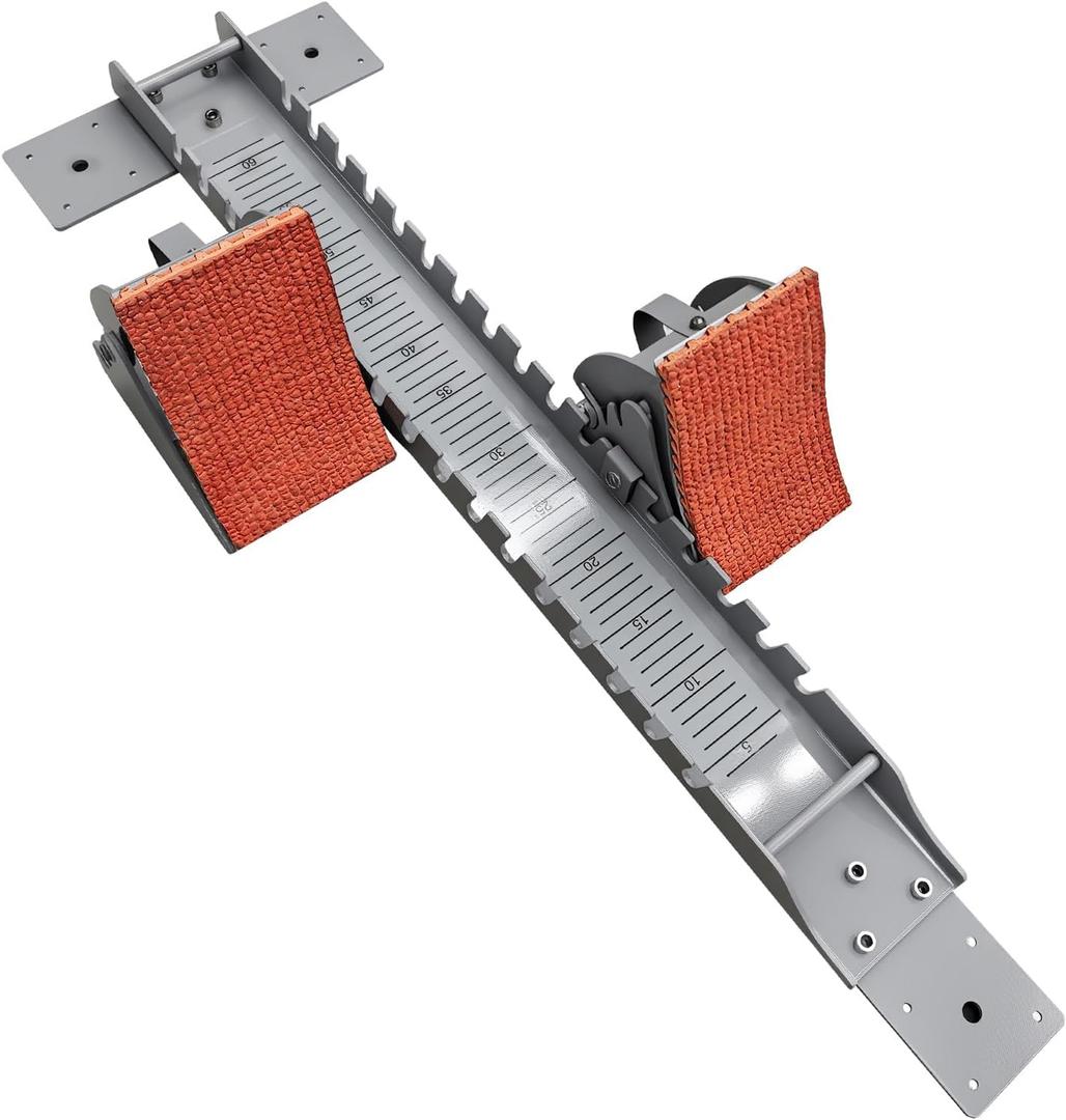 Multi-Function Lightning Starting Block Sprinter Pedals,6 Angle Adjustable Sprinters for Track and Field