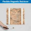 Feekoon 1 Pack Wet Noodle & Retriever Flexible Magnetic Pickup Tool, Fish Chain Flexible Magnetic Retriever Expandable Retrieval Hook for Wire Through Wall Wiring or Item Pickup