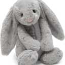 Bashful Grey Bunny Stuffed Animal, Small  - Rabbit and Bunny Plush Toy - Classic Children's Gift