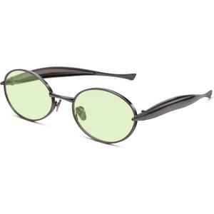 Retro Oval Small Sunglasses for Women Men - Trendy Vintage Gold Metal Sun Glasses