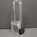 MR.SIGA Toilet Plunger and Bowl Brush Combo for Bathroom Cleaning, White, 1 Set (One Size)