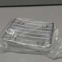 Soap Dish, Stainless Steel Bar Soap Holder for Shower, Self Draining Stand Soap Saver for Bathroom, Kicthen Sink and Countertop, Chrome 1-Pack