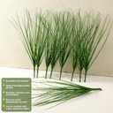 10 PCS Artificial Wheat Grass Plants, 14.6 Inch Faux Shrubs Wheat Grass Greenery Stems with Realistic Look, Fake Tall Grass for Indoor Outdoor Decor, Artificial Plants for Home Office Garden, Large