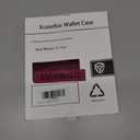 XcaseBar for S24 5G Wallet case with Zipper Credit Card Holder RFID Blocking, Flip Folio Book PU Leather Shockproof Protective Cover Women Men for S24 Phone case Red