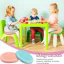 Libima 8 Pcs Wiggle Seat Inflated Wobble Cushion Sensory Seat Flexible Balance Board Balance Disc for Kids Men Women Physical Exercise Improving Posture Home Office Classroom, approx. 13 inches/ 33 cm in diameter