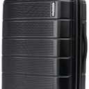 American Tourister Stratum 2.0 Expandable Hardside Luggage with Spinner Wheels, Jet Black, Carry-on