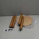 11.8" H Round Solid Wooden Stool Wood Plant Stand Woden Decorative Stool Garden Stool Portable Stand for Kitchen Bathroom Living Room Bedroom