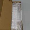 Malldii 9.5" Large Acrylic Straw Holder for Cabinet Door - Reusable Tumbler Straw Organizer Storage, Small Kitchen Accessories Container, Ultra Sticky Cupboard Door Mounted (Transparent)