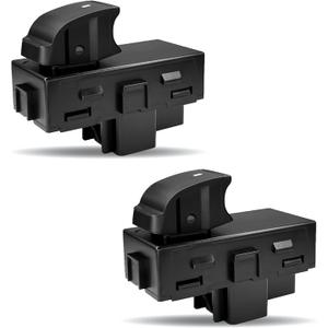 2PCS Passenger Side Window Switch Power Window Switch Passenger Side, Passenger Window Switch for Front Right Rear for Chevrolet HHR Yukon XL1500 15162028 15888174 22864837 22895545 25877776