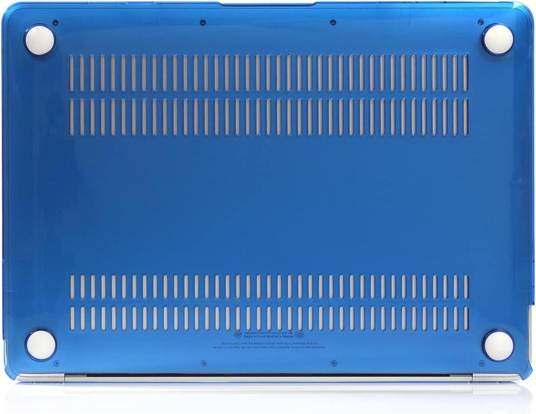 Tablet Protective Case Cover Transparent Laptop Case for MacBook Pro 16 inch A2141 (2019 Release),Snap on Slim Hard Shell Case Cover,Full Protective Case(Blue)