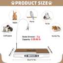Multifunctional Pet Scale Max 66 Lbs Cat Dog Scale with LCD Display & Hold/Tare Function for Kittens Puppies Includes Scratcher Toys and Health Supplies