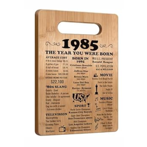 40th Birthday Gifts for Women Men, 1985 Birthday Gifts for Her Him, 40 Years Old Gifts, 40th Birthday Gift Ideas, 40th Birthday Decorations for Women Men, Back in 1986 Cutting Board Gifts